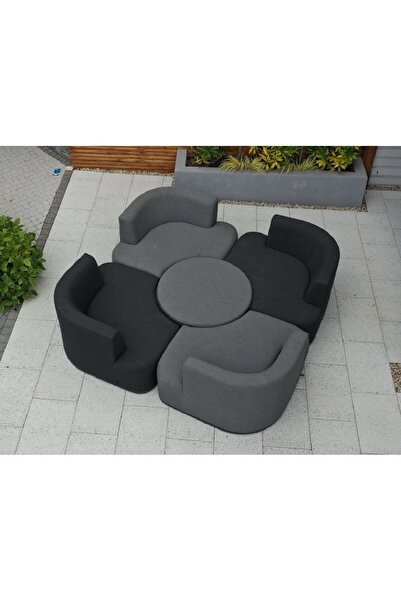 Passion Ceist Fonksiyonel Daybed Yatak Olabilen Bahçe Mobilya Berjer Koltuk Takım Veranda Teras Oturma Grubu