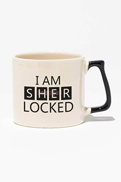 qoeuyl boutique I Am Sherlocked Baskılı | Hediyelik | Siyah Kulplu Modern Ser...