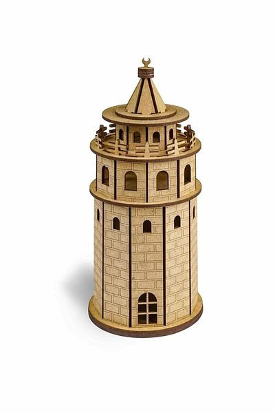 Südor برج جالاتا - موديل خشبي، 100x100x230 ملم