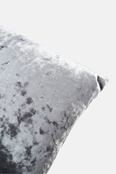 VCNY Home Plain Crushed Velvet Pillow 30,5 H x 51 L cm Silver