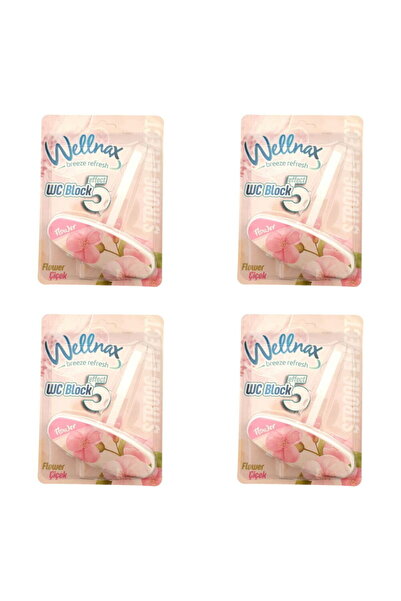 Wellnax breeze refresh Wc Klozet Blok Desenli Çiçek Kokulu X4