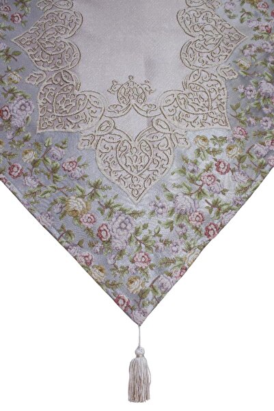 Believe Sueda Jacquard Woven Glitter Runner decorativ lucios 65*270 Albastru-bej