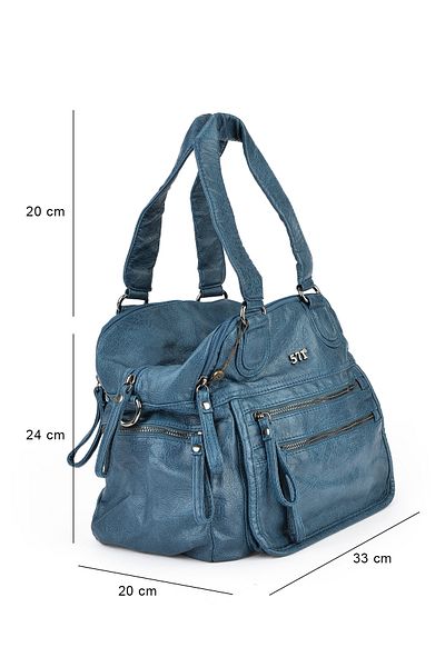 Ziya Geantă de umăr și crossbody pentru femei albastră 151441 Z1312F