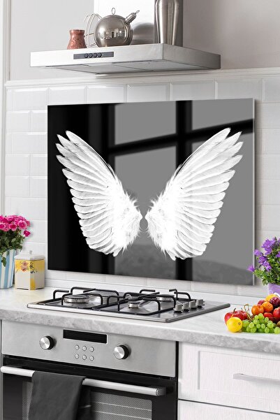 Genel Markalar Premium Mutfak Cam Ocak Arkası Koruyucu Tezgah Ankastre Arkası...