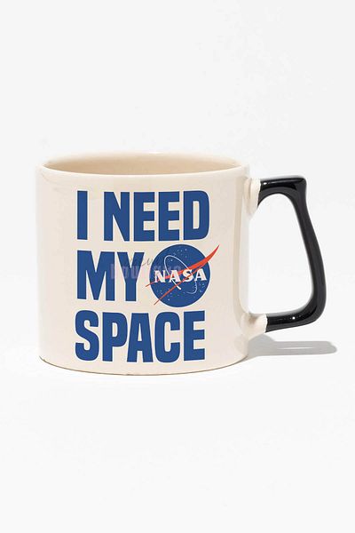 qoeuyl boutique I Need My Nasa Space Printed |   Gift |   Modern Ceramic Mug with Black Handle