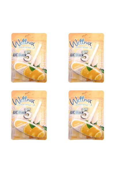Wellnax breeze refresh Wc Klozet Blok Desenli Limon Kokulu X4