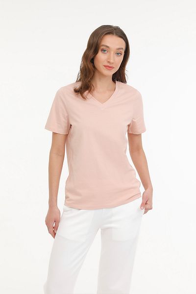 Kinetix WB V NECK 11SN227 4FX - Ροζ γυναικείο κοντομάνικο μπλουζάκι