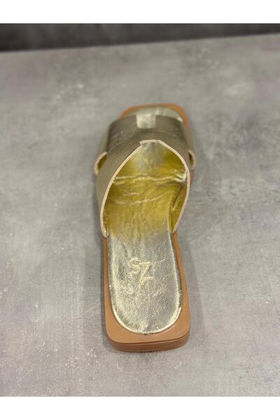 Zeyn EL YAPIMI HAKİKİ DERİ DORE TERLİK