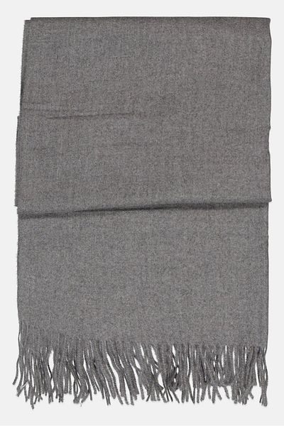 London Fog Women Heather Scarfs 180 X 70 Cm, Light Grey