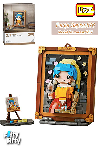 Vagonlife Loz Series Toy with Easel Figure Création 676 Pieces Setfflz-1287