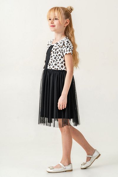 Beniizle Rochie pentru fetiță din tul cu detaliu bolero