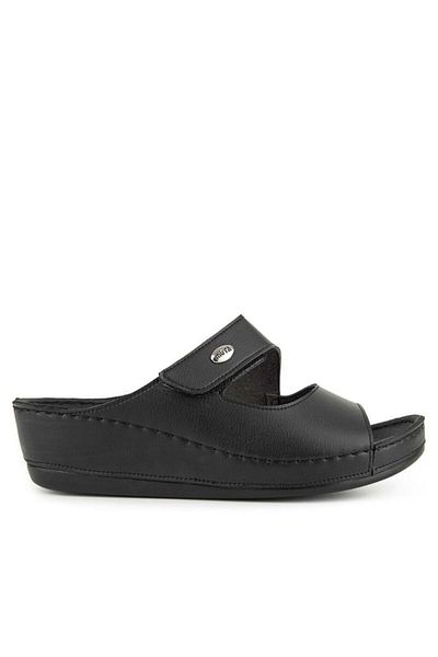 Muya Anyar 35208-430 Heel Gel Anatomical Sole Women's Slippers Black 36-40