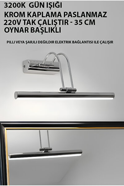 SARA Kroma Günışığı Işık Banyo Duvar Ayna Tablo Aydınlatması Flüt Aplik Kuğu Aplik Ledli Aplik