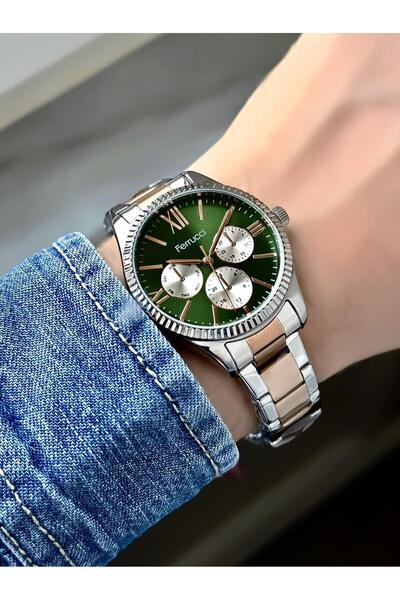 Ferrucci ساعة يد نسائية بسلك معدني