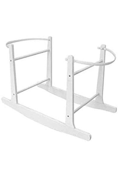 Other حامل سلة موسى فاخر باللون الأبيض مع كرسي هزاز