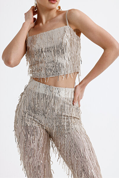 Sense Підкладка з паєтками, вечірній бюстгальтер, бежевий BSUT36053