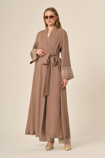 FTZ WOMEN Ftz Women's Raw Linen Cap Mink 31110