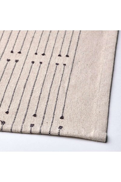 IKEA VÅRARV Table-runner, dark grey/natural, 35 x 150 cm