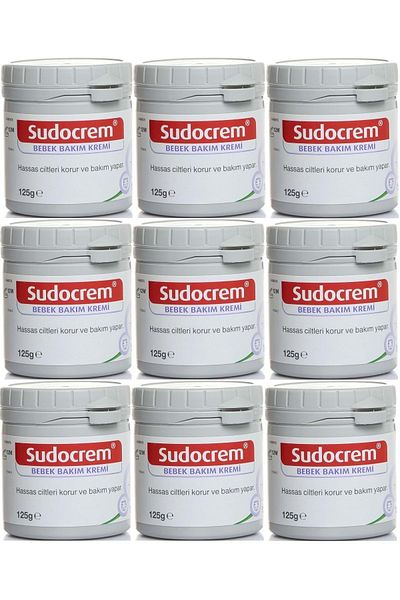 Sudocrem Baby Care Skin Cream - Set of 9 Diaper Rash Cream 125Gr