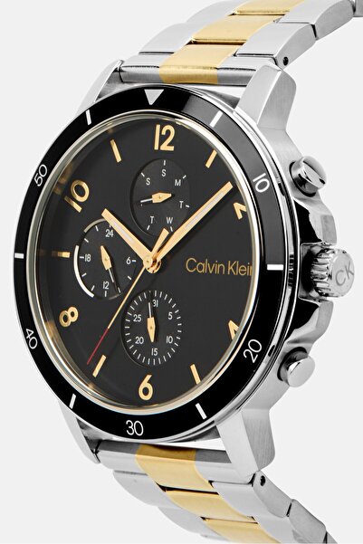 Calvin Klein Men 25200070 Gauge Sports Watch, 46mm, Silver