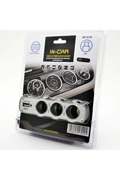 Extra Marketing Araç Çakmaklık Çoğaltıcı Usb Araba Çakmak Soket Çoklayıcı Şarj