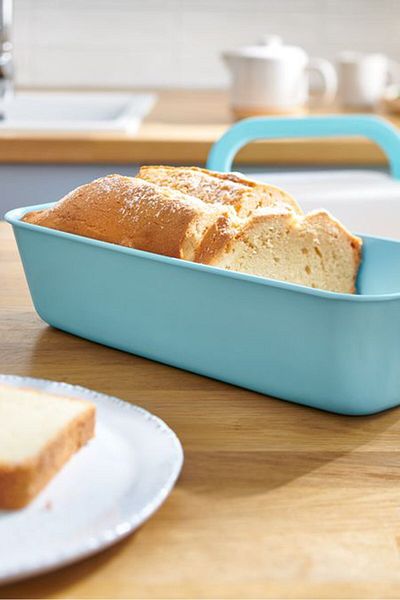 Tchibo Loaf In Form With Lid, Light Blue