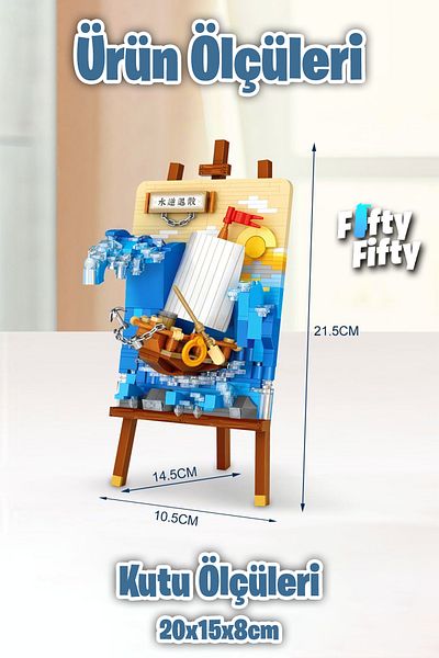 Vagonlife Creative Series - Loz Ship Painting Toy Construction Set 592 Pieces