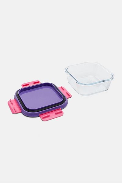 Built Glass Lunch Box 700 ml, Light Purple/Pink