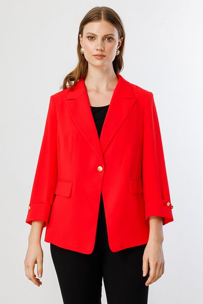 Ekol Single Button Cover Pocket Jacket