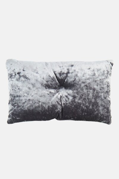 VCNY Home Plain Crushed Velvet Pillow 30,5 H x 51 L cm Silver