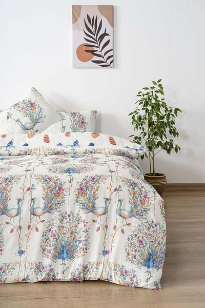 Rivaİstanbul Set cuvertură dublă din bumbac Linda