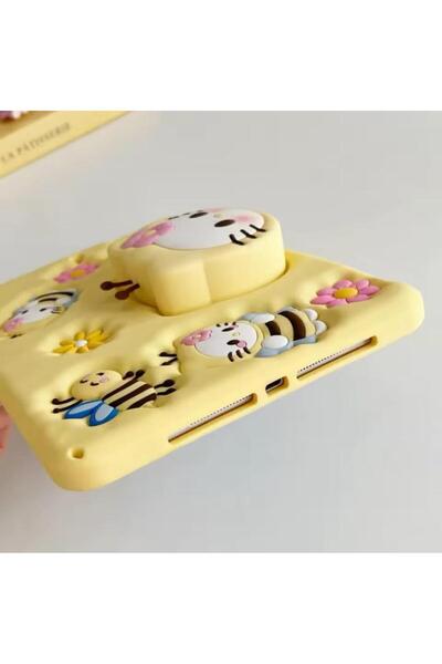 Alfa MEC Casper Via 10.4 inç Kılıf Üniversal Arı Standlı Askılı Kılıf+Kalem Çocuklara Özel Karakterli