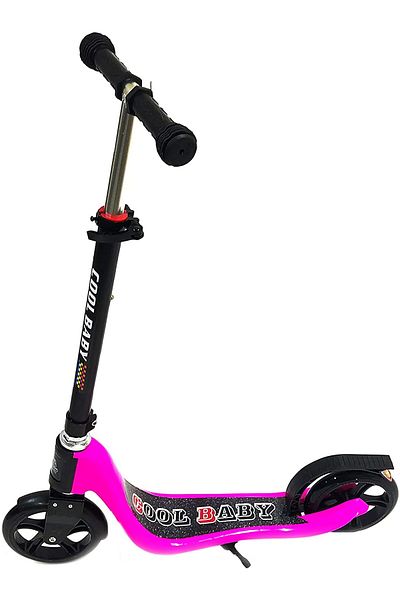 Generic Foldable Kick Scooters for Kids, Ages 6-12, Big Wheels, Adjustable Handle, Rear Fender Brake