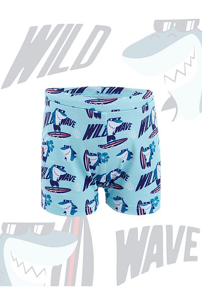 Denokids Shark Jungen Shorts-Badeanzug