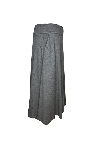 ADK Mağazacılık Cepli Gri Çan Etek