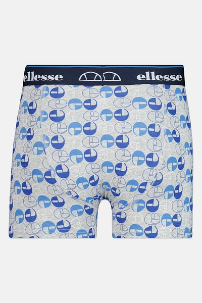 Ellesse شورت رجالي بشعار العلامة التجارية، 3 قطع، أزرق داكن/أحمر