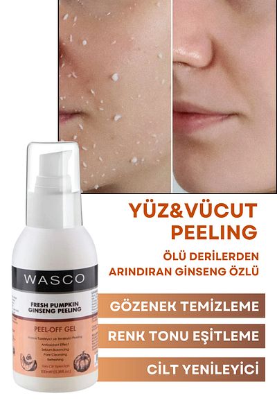 wasco Ginseng Extract Face and Body Peeling - Cleansing, Renewing and Brightening from Dead Skin