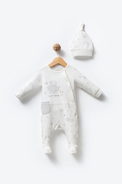 Bubbles 100% Organic Cotton Baby Lux Baby Jumpsuit