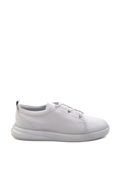 Bambi Λευκά Δερμάτινα Ανδρικά Παπούτσια Casual E01401083843