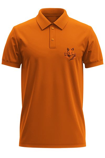 remonz Fox Printed 100% Cotton Regular Fit Polo Neck T-Shirt