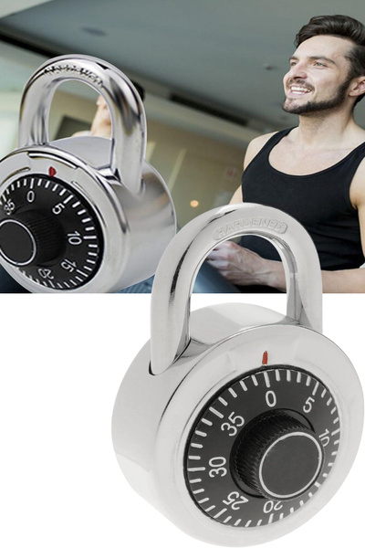 ESENLİWE Kasa Tipi Şifreli Asma Kilit Sabit Kombinasyonlu Nostaljik Asma Kilit Dolap Valiz