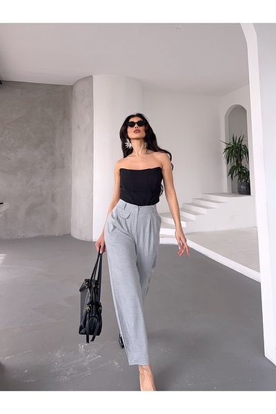 Mine'nspolo Women's Baggy Trousers - Button Demand