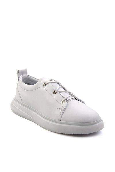 Bambi Λευκά Δερμάτινα Ανδρικά Παπούτσια Casual E01401083843