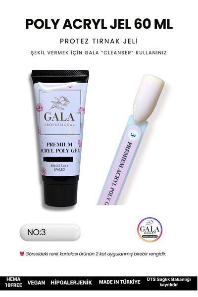 gala smart ACRYL POLY JEL PREMIUM 60 ML PROTEZ TIRNAK JELİ