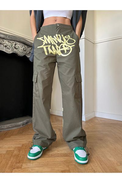 KOTOLOG Unisex Grunge φαρδιά ελαστική προσαρμογή μέσης παντελόνι Snow Jean Money in the Cloud
