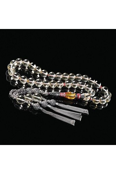 TESBİHCİBABA Nakkaş Water Drop Certified Amber Rosary