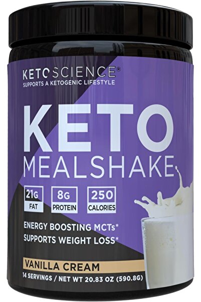 KETOSCIENCE مشروب كيتو ساينس كيتو ميل شيك بنكهة الفانيليا الطبيعية