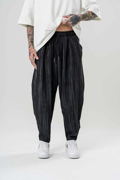 go gang own Hanami Pulse Waist Elastic Pleated Pants