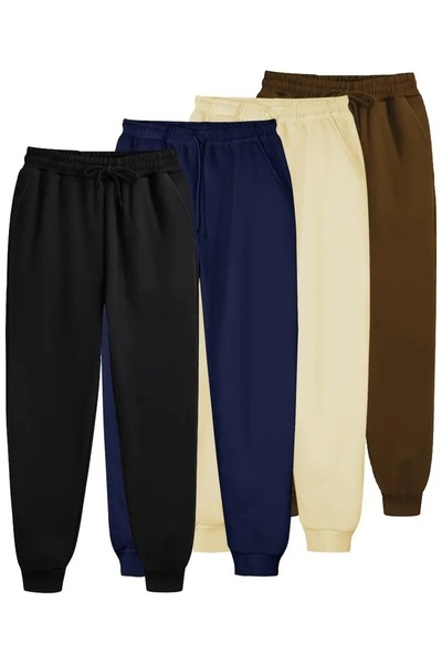 EYAX MODA 4-Piece Sweatpants - Jogger Sweatpants
