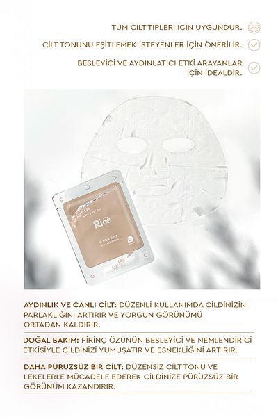 Mjcare On Rice Extract Mask - Rice Extract Face Mask